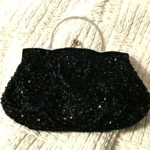 Beaded sequin evening bag